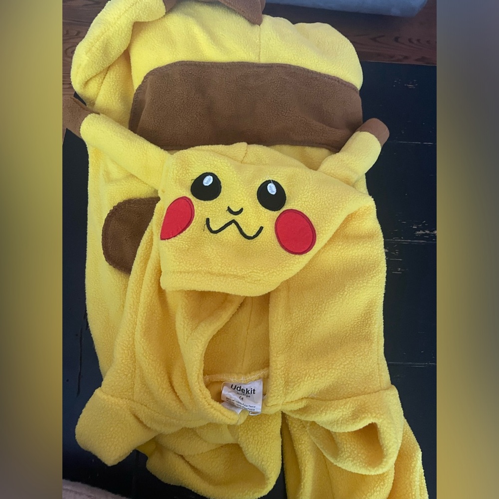 Pikachu Hooded onesie costume